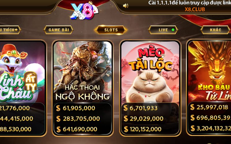 sảnh game nổ hũ đổi thưởng jackpot hấp dẫn