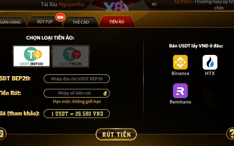 cách rút tiền nhà cái đơn giản và tiện lợi